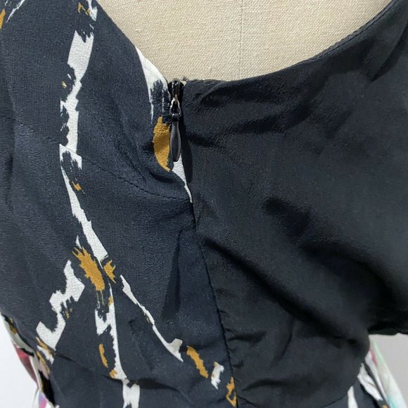Kookai Size 38 / AU 10 Silk Mini Dress Colourful - Picture 8 of 9